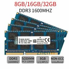 Kingston 32GB 16GB 8GB PC3 / PC3L DDR3 / DDR3L 1600MHz SODIMM Laptop Memory LOT picture