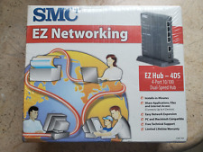 NEW SMC EZ NETWORKING 4-PORT 1-/100 DUAL-SPEED HUB EZNET-4DS picture