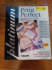 2001 Swift Software Print Perfect Platinum CD-ROM with printed manual picture