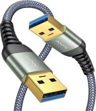 2 Pack USB 3.0 A to A Male Cable 6.6FT+6.6FT, USB 3.0 to USB picture