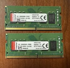 Pair of Kingston 8GB PC4-19200 DDR4-2400MHz 260-Pin SoDimm 1.2V Memory RAM picture