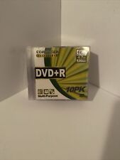 New 10 Pack Computer Essentials DVD+R 4.7 GB 120 Min Recordable Discs Data Video picture