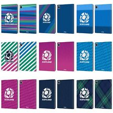 OFFICIAL SCOTLAND RUGBY GRAPHICS LEATHER BOOK WALLET CASE COVER FOR APPLE iPAD picture