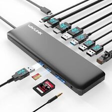 WAVLINK 12-in-1 4K Triple Display USB C Docking Station 100W PD 3.0 Charging picture