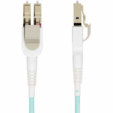 StarTech.com 5m (15ft) LC to LC (UPC) OM4 Switchable Fiber Optic Cable, 50/125&m picture