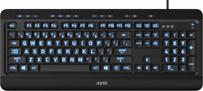 Azio Large Print Keyboard - USB Computer with 3 KB505U - 3 Colors  picture