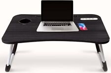 Foldable Lap Desk for Laptop and Writing With 4 USB Ports, Cup and Tablet Holder picture