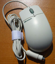Vintage Microsoft Intellimouse 1.1A Mechanical Ball Wheel Mouse Off-White EXCOND picture