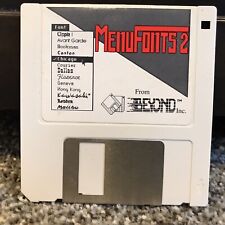Vintage- MenuFonts 2  - Apple Macintosh Mac Disk - 1988 picture