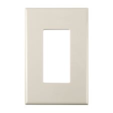 Construct Pro Single Gang Wall Plate with Screwless Face (Light Almond) picture