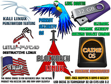 BlackArch CAINE Parrot Little Psycho Kali Forensic Security Toolkit 32 gb USB picture