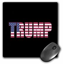 3dRose USA American Patriotic Typography-Donald Trump-Black MousePad picture