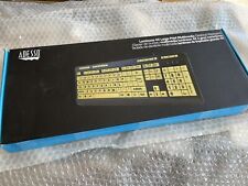 Adesso AKB-132UY EasyTouch 132 - Luminous 4X Large Print Keyboard picture