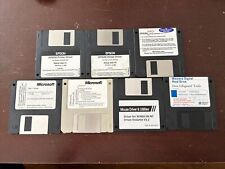 LOT OF 7 3.5’  VINTAGE MICROSOFT FLOPPY DISKS COMPUTER picture
