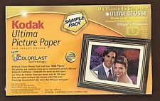 KODAK Ultima Picture Paper For All Inkjet Prints 4x6 5 Sheets Sample Trial NEW picture