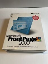 Microsoft FrontPage 2000CD-ROM/Windows 95 98 NT 2000*BRAND NEW SEALED-VINTAGE picture