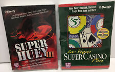 Super Huey III 3 & Las Vegas Super Casino Plus PC CD-ROM Swift Poker New Sealed picture