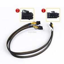 60cm GPU Cable 10pin to 8+8pin Power Supply Adapter Cable for HP ML350 Gen8 picture