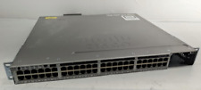 Cisco Catalyst 3850 48 PoE+ WS-C3850-48F-S V05 Switch 1x 1110W PSU picture