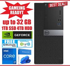 Dell Gaming Ready PC MT Desktop i7 GTX up to 32GB RAM 4TB SSD PC Windows WiFi BT picture
