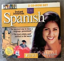 Instant Immersion Spanish, 2 CD Rom Set, PC & Mac - New, Original Seal Included picture
