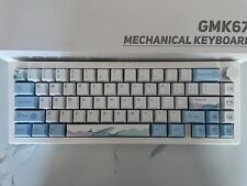 GMK67 Mechanical Hot Swappable Keyboard Cream Switch RGB Gaming 65% - Ocean Blue picture