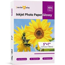 Lot 100-300 Sheet Premium Glossy Photo Paper 5x7 48lb Inkjet Printer Canon Epson picture