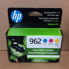 Genuine HP #962 Tri-color Ink Cartridge 3-Pack Factory Sealed Exp - April / 2024 picture