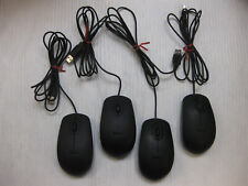 Lot of 4 Dell MS116 MS111-L MS111p Wired USB Scroll Mouse Mice - Black picture