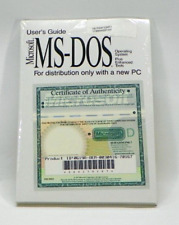 Sealed Vintage Microsoft MS-DOS OS User Guide Floppy Disks with Certificate V116 picture