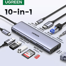 UGREEN HUB USB C to 4K HDMI RJ45 USB 3.0 Adapter 100W Dock for Macbook 10-in-1 picture