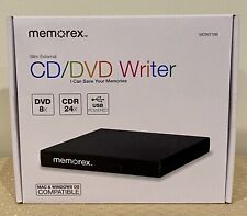 Memorex MDW218B Slim External CD/DVD Writer DVD 8X CDR 24X USB Powered Burner picture