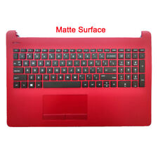 New For HP 15-BS 15-BW 15-BS020WM Laptop Red Palmrest W/Keyboard Matte Surface picture