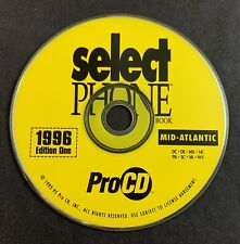 Pro CD Select Phone Book Mid-Atlantic 1996 Edition One CD-ROM picture
