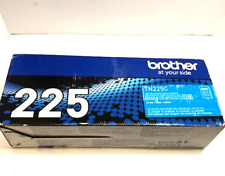 Brother TN-225C Cyan Toner Cartridge Genuine Original OEM TN225C - WEIGHS FULL picture