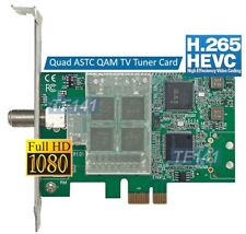 Premium Quad ATSC TVR Tuner PCI Express Card With 4 TV Window Multiviewing picture