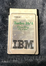 Vintage IBM PCMCIA Turbo 16/4 Token Ring PC Card Credit Card Adapter - Untested picture