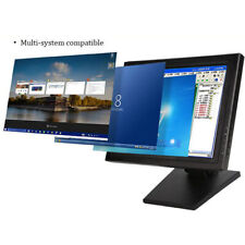 15'' LCD VGA Touch Screen Monitor USB Port POS Stand Restaurant Pub Bar Retail picture