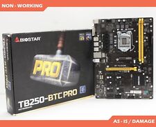 BIOSTAR TB250-BTC Ver 6.1 B250 ATX Intel Mining Motherboard * FOR PARTS * picture