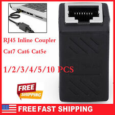 1-10X RJ45 Inline Coupler Cat7 Cat6 Cat5e Ethernet LAN Network Cable Adapter Lot picture
