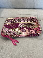 Vera Bradley Very Berry Paisley Pink Retired Computer Tablet Zip Sleeve Pouch picture