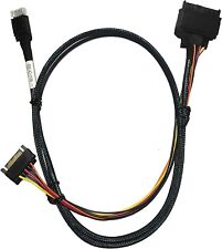 Diliving Oculink 4X to Nvme U.2 SSDSFF-8611 to SFF-8639 Cable with Power 100Cm picture