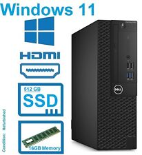 Dell i5-7500 Desktop Computer CLEARANCE Up to 3.80 GHz 512GB SSD WINDOWS 11 HDMI picture