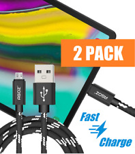 2 Pack 4ft, 6ft,10ft Micro USB Cable Fast Charger Data Sync Cord for Tablets picture