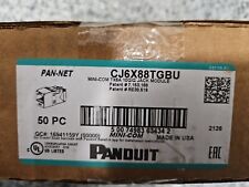 Panduit CJ6X88TGBU Cat 6A TG Jack Module - Blue Box Of 50 picture
