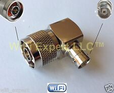 N Type male Plug to BNC female Jack right angle 90° RF adapter connector 16x16mm picture