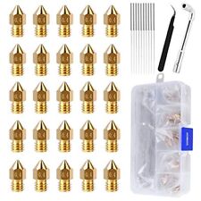 25PCS MK8 Ender 3 V2 Nozzles 0.4MM 3D Printer Brass Hotend Nozzles with DIY T... picture