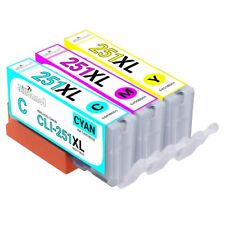 3-pk For Canon CLI251 XL CMY Ink For PIXMA MG6320 MG6420 MG6620 MG7120 MG7520 picture
