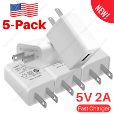 5 Pack Universal 5V 2A USB Wall Charger AC Power Adapter US Charging Plug Lot picture