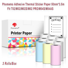 53mm Adhesive Thermal Sticker Paper Phomemo M02 T02 Bluetooth Pocket Printer picture